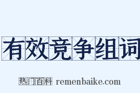 有效竞争组词是什么意思的图片
